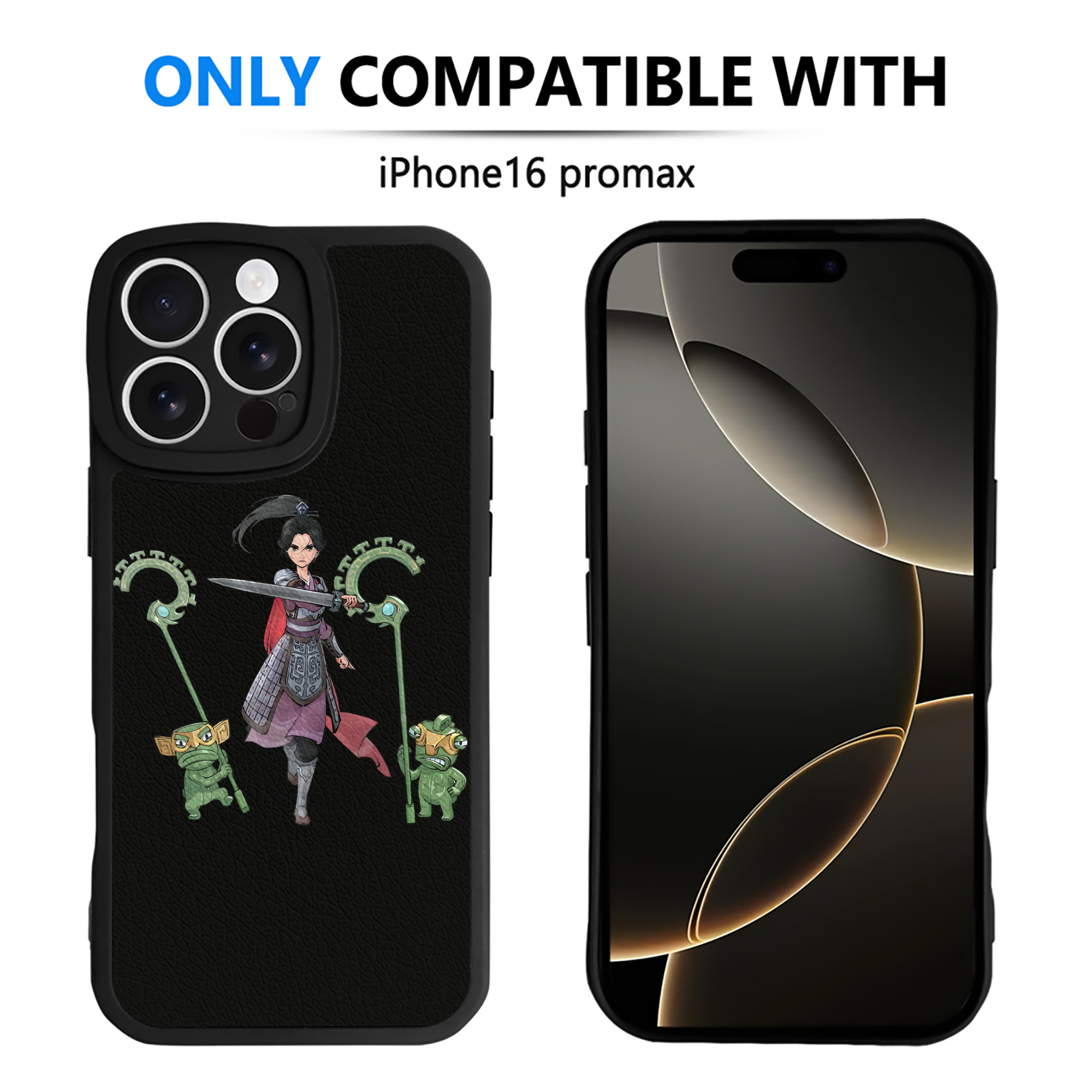 （画像用） Ne Zha 2 ナタ 魔童の大暴れ 【iPhone 16シリーズ対応】シリコンスマホケース（レザー調） 材質：シリコン